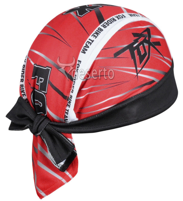 2014 Fox Bandana Ciclismo Bianco Rosso